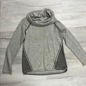 Kuhl Women's Gray Funnel Cowl Neck Pullover Sweater